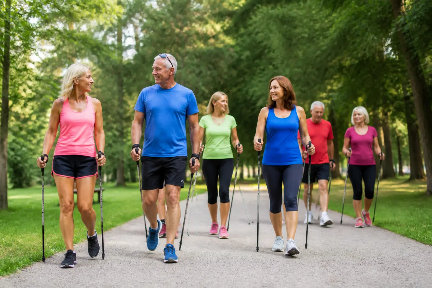 Comment la marche nordique améliore la santé physique et mentale