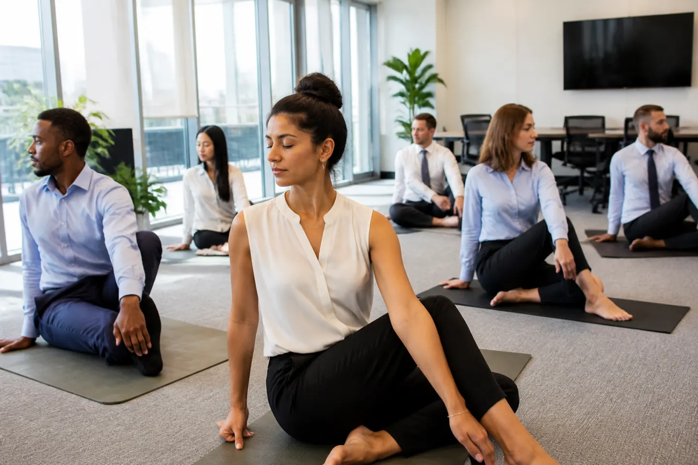 Le yoga en entreprise : bénéfices concrets et conseils pratiques pour bien commencer