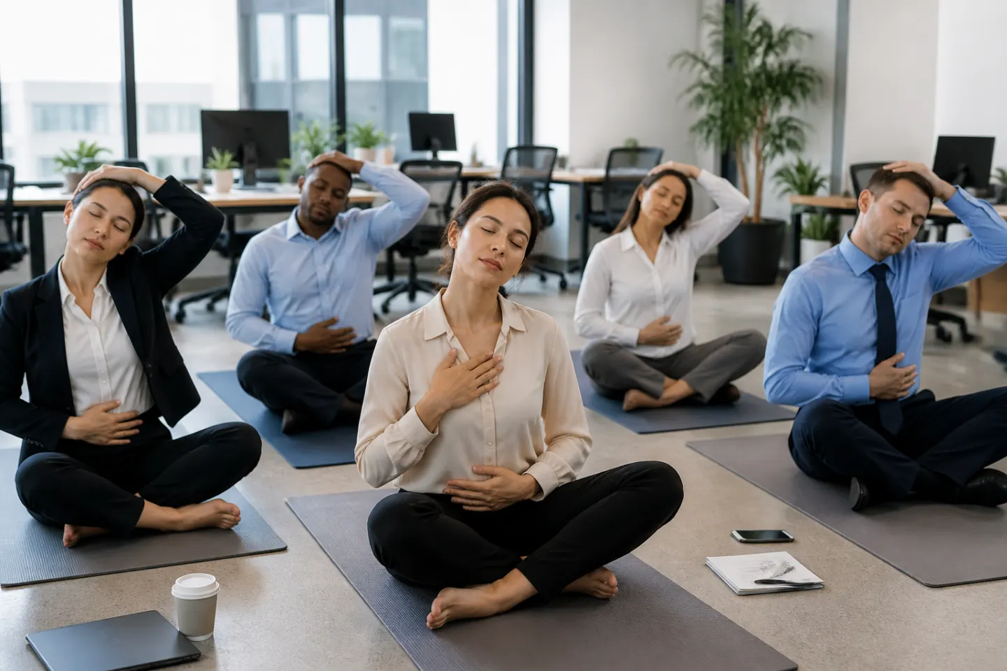 Le yoga en entreprise : bénéfices concrets et conseils pratiques pour bien commencer