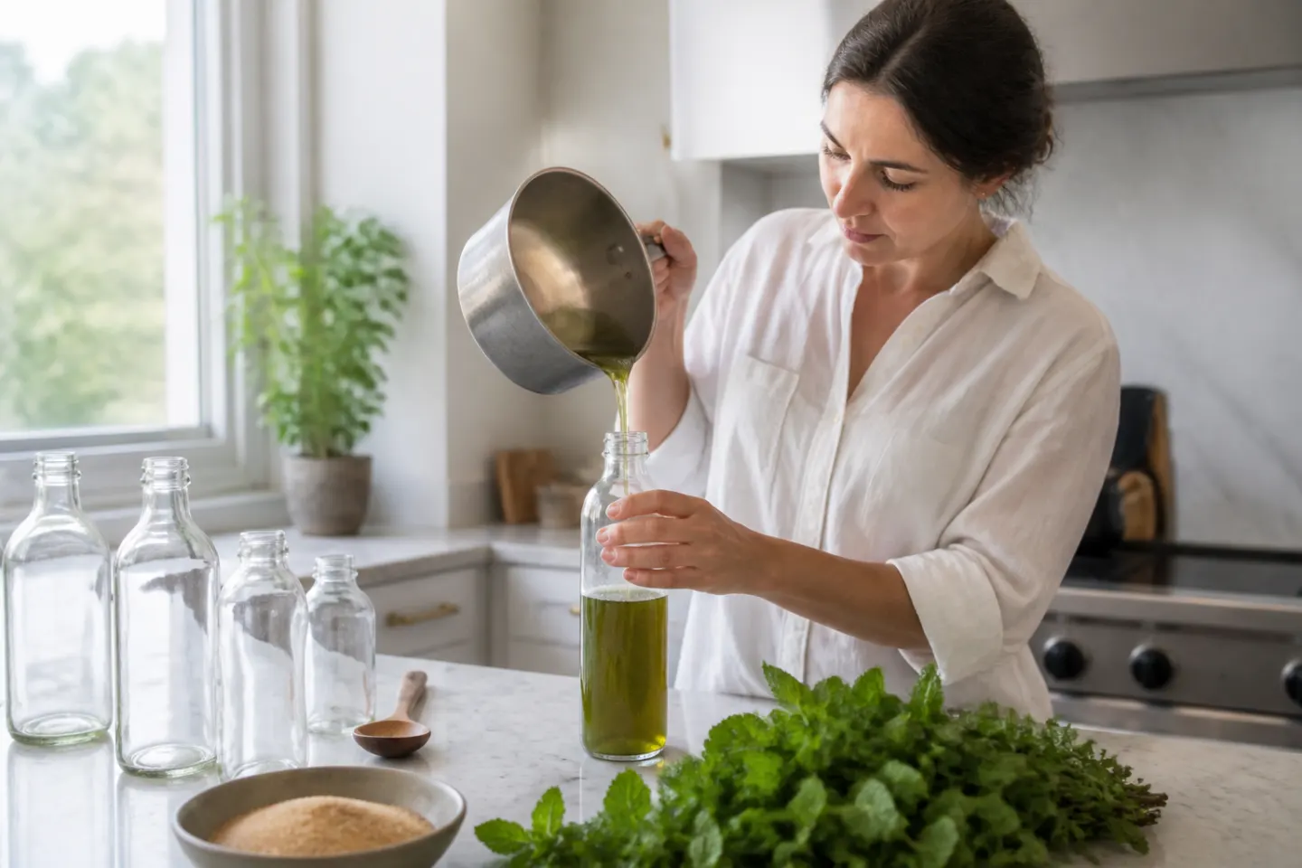 Sirop de menthe maison : recette facile en 30 minutes